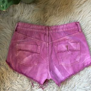 Free People Shorts - Free People Pink High Rise Denim Shorts Free People Shorts - Free People Pink High Rise Denim Shorts